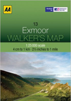 Walkers Map Exmoor