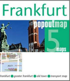 Frankfurt PopOut Map - handy pocket-sized city map of Frankfurt